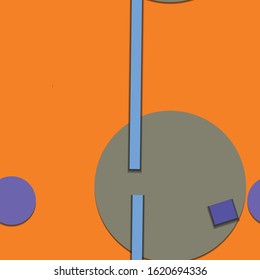 Flat material design - Creative vector trend seamless.