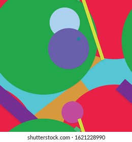 Flat material design - Creative vector trend seamless.