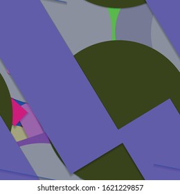 Flat material design - Creative vector trend seamless.