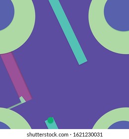 Flat material design - Creative vector trend seamless.