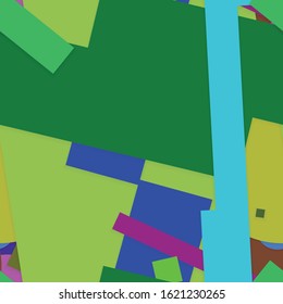 Flat material design - Creative vector trend seamless.