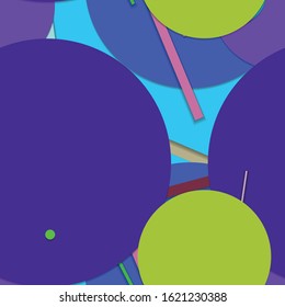 Flat material design - Creative vector trend seamless.
