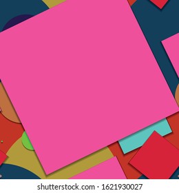 Flat material design - Creative vector trend seamless.