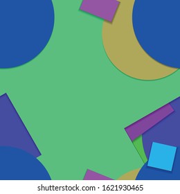 Flat material design - Creative vector trend seamless.