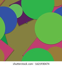 Flat material design - Creative vector trend seamless.