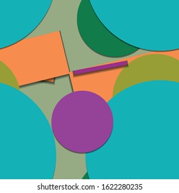 Flat material design - Creative vector trend seamless.