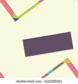 Flat material design - Creative vector trend seamless.