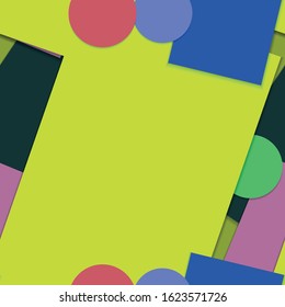 Flat material design - Creative vector trend seamless.