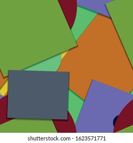 Flat material design - Creative vector trend seamless.