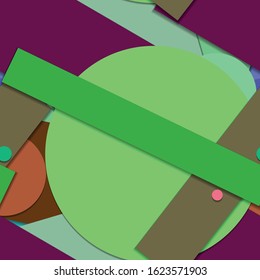 Flat material design - Creative vector trend seamless.