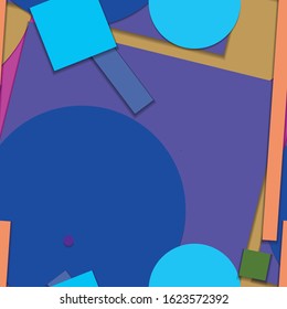 Flat material design - Creative vector trend seamless.