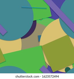 Flat material design - Creative vector trend seamless.