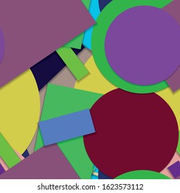 Flat material design - Creative vector trend seamless.