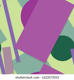 Flat material design - Creative vector trend seamless.