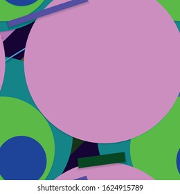 Flat material design - Creative vector trend seamless.