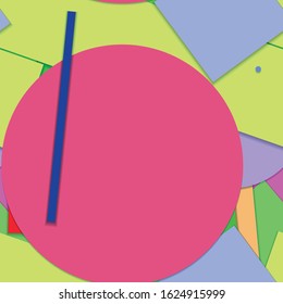 Flat material design - Creative vector trend seamless.