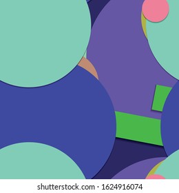 Flat material design - Creative vector trend seamless.