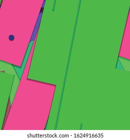 Flat material design - Creative vector trend seamless.