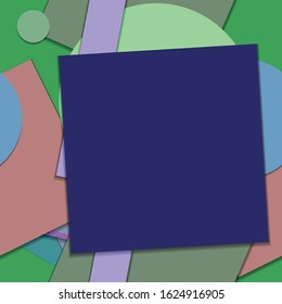 Flat material design - Creative vector trend seamless.