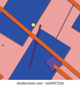 Flat material design - Creative vector trend seamless.