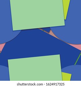 Flat material design - Creative vector trend seamless.