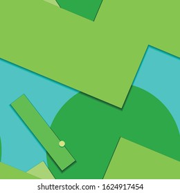 Flat material design - Creative vector trend seamless.