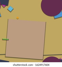 Flat material design - Creative vector trend seamless.