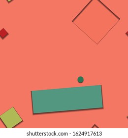 Flat material design - Creative vector trend seamless.