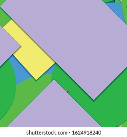 Flat material design - Creative vector trend seamless.