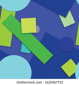 Flat material design - Creative vector trend seamless.