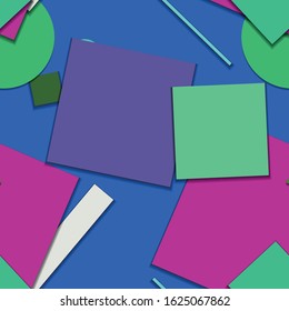 Flat material design - Creative vector trend seamless.