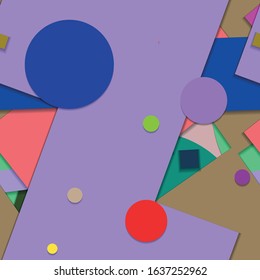 Flat material design - Creative vector trend seamless.