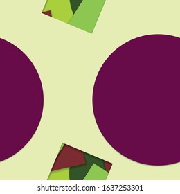 Flat material design - Creative vector trend seamless.