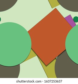 Flat material design - Creative vector trend seamless.