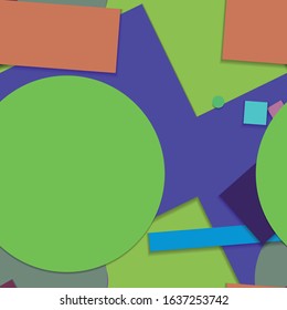 Flat material design - Creative vector trend seamless.