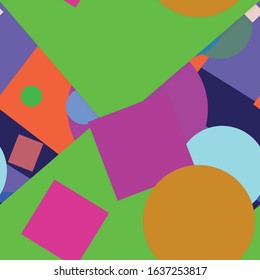 Flat material design - Creative vector trend seamless.