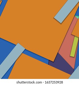 Flat material design - Creative vector trend seamless.