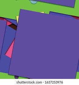 Flat material design - Creative vector trend seamless.