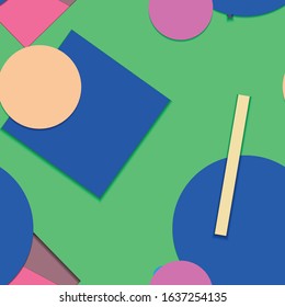 Flat material design - Creative vector trend seamless.