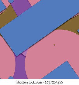 Flat material design - Creative vector trend seamless.