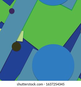 Flat material design - Creative vector trend seamless.