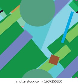 Flat material design - Creative vector trend seamless.