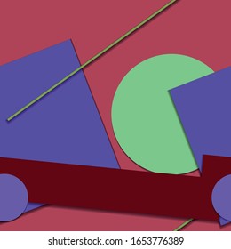Flat material design - Creative vector trend seamless.