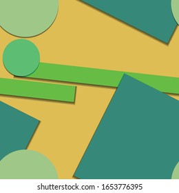 Flat material design - Creative vector trend seamless.