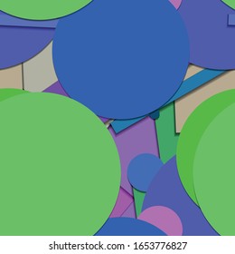 Flat material design - Creative vector trend seamless.