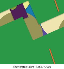 Flat material design - Creative vector trend seamless.