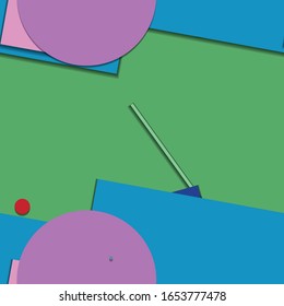 Flat material design - Creative vector trend seamless.
