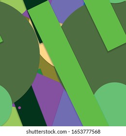 Flat material design - Creative vector trend seamless.