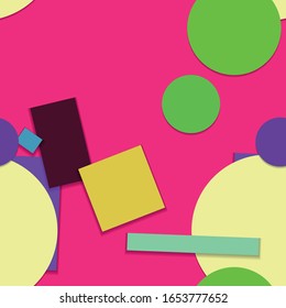 Flat material design - Creative vector trend seamless.