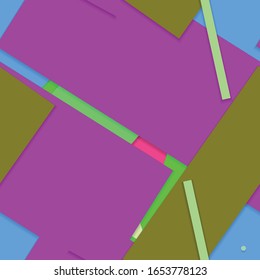 Flat material design - Creative vector trend seamless.